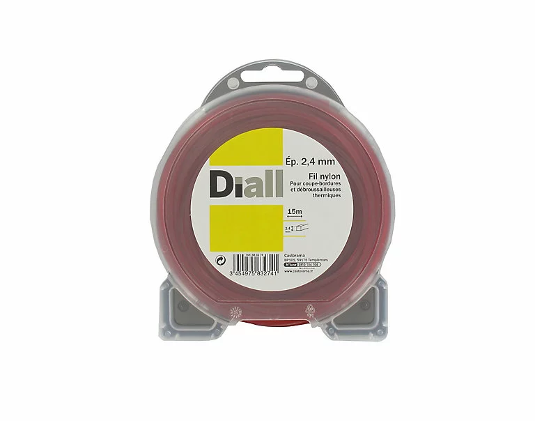 Castorama Fil De Nylon Carré Diall 2,4mm 15m 3 Castorama Fil De Nylon Carré Diall 2,4mm 15m
